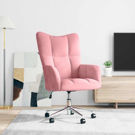 Chaise de relaxation Rose Velours 624817624817