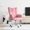 Chaise de relaxation Rose Velours 624817624817