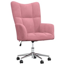 Chaise de relaxation Rose Velours 624817624817