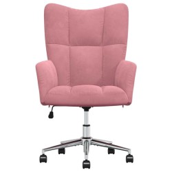 Chaise de relaxation Rose Velours 624817624817