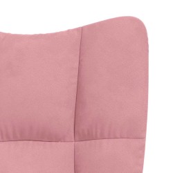 Chaise de relaxation Rose Velours 624817624817