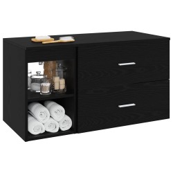 Ensemble de mobilier de salle de bain 2 pcs Chêne noir 624827624827