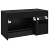 Ensemble de mobilier de salle de bain 2 pcs Chêne noir 624827624827