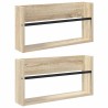 Étagère à magazines 2 pcs Chêne Sonoma 60 x 12 x 30 cm 624830624830