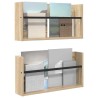 Étagère à magazines 2 pcs Chêne Sonoma 60 x 12 x 30 cm 624830624830