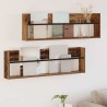 Étagère à magazines 2 pcs Bois ancien 100 x 12 x 30 cm 624832624832