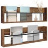 Étagère à magazines 2 pcs Bois ancien 100 x 12 x 30 cm 624832624832