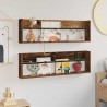 Étagère à magazines 2 pcs Bois ancien 100 x 12 x 30 cm 624832624832
