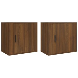 Tables de chevet murales 2 pcs Chêne marron 50x30x47 cm 624837624837