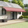 Tissu de remplacement de cantonnière d’auvent rayure bordeaux 624839624839