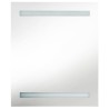 Armoire de salle de bain à miroir LED noir brillant 50x14x60 cm 624842624842