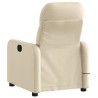 Fauteuil inclinable de massage crème tissu 624843624843