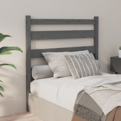 Tête de lit Gris 96x4x100 cm Bois massif de pin 624844624844