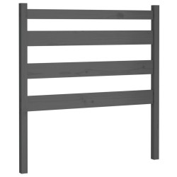 Tête de lit Gris 96x4x100 cm Bois massif de pin 624844624844