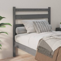 Tête de lit Gris 96x4x100 cm Bois massif de pin 624844624844