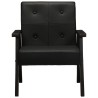 Fauteuil noir cuir véritable 624845624845