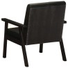 Fauteuil noir cuir véritable 624845624845