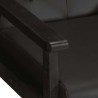 Fauteuil noir cuir véritable 624845624845