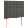 Tête de lit Gris foncé 80x5x118/128 cm Velours 624846624846