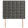 Tête de lit Gris foncé 80x5x118/128 cm Velours 624846624846