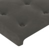 Tête de lit Gris foncé 80x5x118/128 cm Velours 624846624846