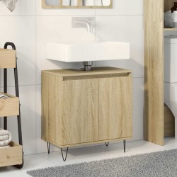 Armoire de bain chêne sonoma 58x33x60 cm bois d'ingénierie 624855624855