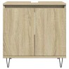Armoire de bain chêne sonoma 58x33x60 cm bois d'ingénierie 624855624855