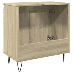 Armoire de bain chêne sonoma 58x33x60 cm bois d'ingénierie 624855624855