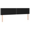 Tête de lit à LED Noir 180x5x78/88 cm Tissu 624858624858