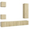 Ensemble de meubles TV 5 pcs Chêne sonoma Bois d'ingénierie 624863624863