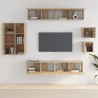 Ensemble de meubles TV 8 pcs Chêne sonoma Bois d'ingénierie 624864624864
