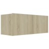 Ensemble de meubles TV 8 pcs Chêne sonoma Bois d'ingénierie 624864624864