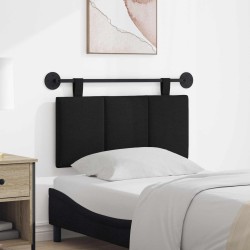 Tête de lit suspendue Noir Tissu 624868624868