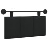 Tête de lit suspendue Noir Tissu 624868624868