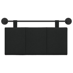 Tête de lit suspendue Noir Tissu 624868624868