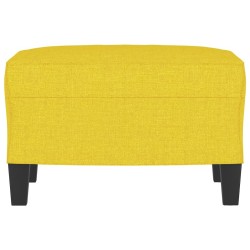 Repose-pied Jaune clair 60x50x41 cm Tissu 624869624869