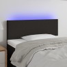 Tête de lit à LED Noir 80x5x78/88 cm Tissu 624874624874