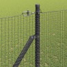 Clôture en fil soudé avec pointes 11 x 1,5 m Gris Maille 624877624877