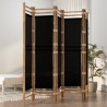Cloison de séparation pliante 5 panneaux 200 cm Bambou et toile 624880624880