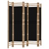 Cloison de séparation pliante 5 panneaux 200 cm Bambou et toile 624880624880