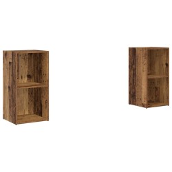 Ensemble meuble TV 2 pcs Bois Ancien 72 x 35 x 36,5 cm 624881624881