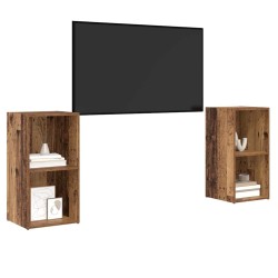 Ensemble meuble TV 2 pcs Bois Ancien 72 x 35 x 36,5 cm 624881624881