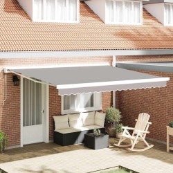 Toile de rechange pour auvent Gris clair 4 × 3,5 m Polyester 624883624883