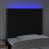 Tête de lit à LED Noir 90x5x118/128 cm Tissu 624885624885