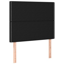 Tête de lit à LED Noir 90x5x118/128 cm Tissu 624885624885