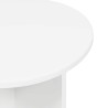 Ensemble de tables d'appoint 2 pcs Blanc Bois d'ingénierie 624887624887