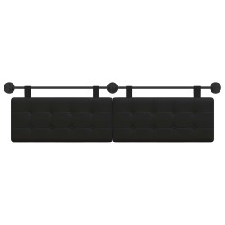 Tête de lit suspendue Noir Simili cuir 624891624891