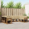 Ensemble de canapés d'extérieur 9 pcs Naturel et Beige 624893624893