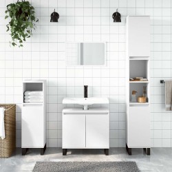 Armoire de salle de bain blanc 58x33x60 cm bois d'ingénierie 624895624895