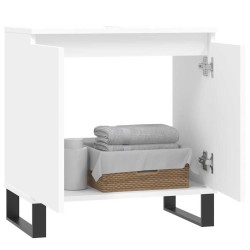 Armoire de salle de bain blanc 58x33x60 cm bois d'ingénierie 624895624895